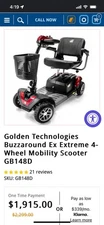 BUZZAROUND GB148D EX Extreme Long Range Electric Scooter by Golden Technologies