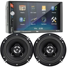 Dual XVM279BT 7" Digital Multimedia Receiver (NO CD) Two 6.5" 2-Way Car Speakers