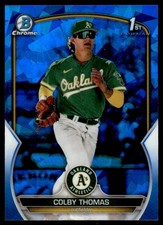 2023 Bowman Chrome Prospects Sapphire Colby Thomas Oakland Athletics #BCP-32