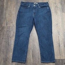 Levi's Women's Size 14S Classic Straight Stretch Dark Wash