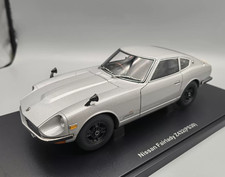 AUTOart 1/18 NISSAN Fairlady Z432 PS30 1969 Silver Diecast Car Model 77437