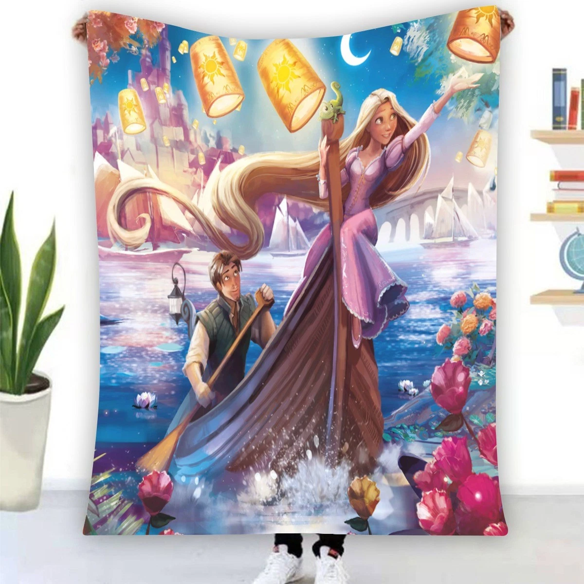 Tangkled Rapunzel Fleece Blanket