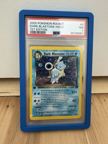 Dark Blastoise 1st Edition 3/82 Team Rocket (2000) HOLO (MASSIVE SWIRL!) Pokémon