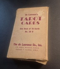 Vintage et rare ! Jeu de cartes de tarot De Laurence - 1919 1ère édition ! Jeu complet !!