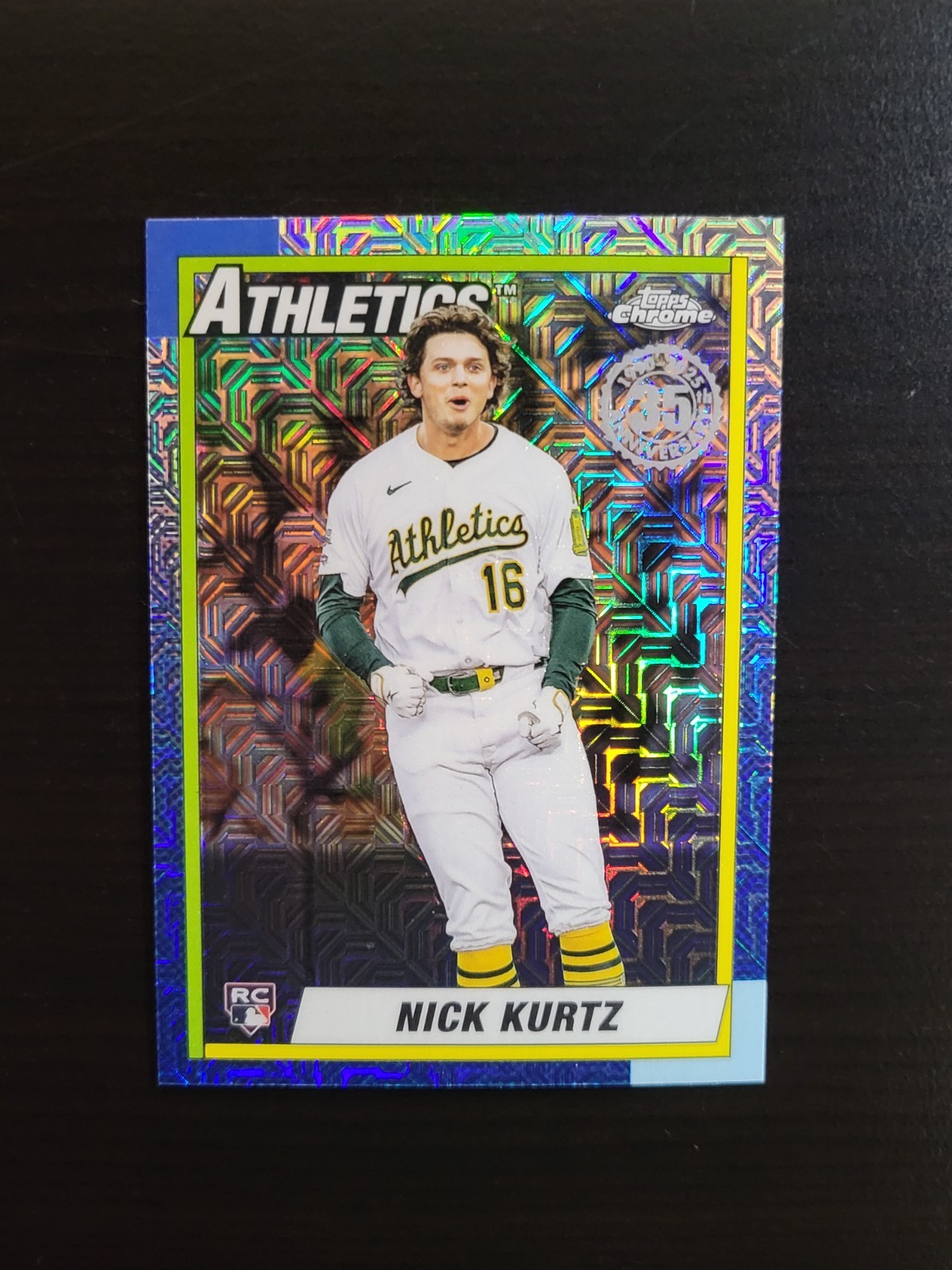 2025 Topps Update Nick Kurtz Silver Pack 1990 Chrome RC #U90C-93 Athletics