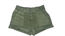 American Eagle Women  s Cargo Shorts Green Size 00 Stretch
