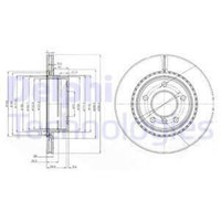 Delphi 2X Bremsscheibe Hinten Ø300 Mm BelüFtet FüR BMW 1Er E87 116I 118I E81