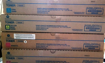 Konica Minolta genuine original tn324 ( Magenta x2, Yellow, Cyan )