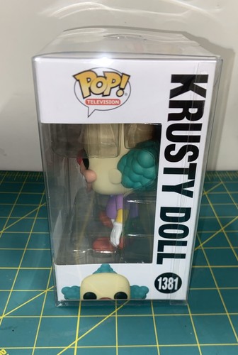 The Simpsons Treehouse Krusty Doll Funko Pop Exclusive # 1381 w/ Soft Protector - Picture 2 of 6