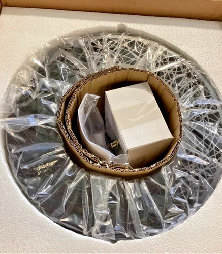 ET2 Inca E21300-10BZ 7-Light Flush Mount Bronze Crystal Drum Ceiling Fixture - Picture 8 of 8