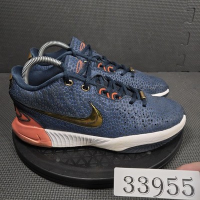 Nike Zoom Shoes Youth Size 7Y Blue Animal Print Basketball Sneakers FV3606-400