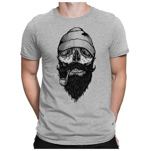 Sailor Skull | Herren Fun T-Shirt | Skelett Kapitän Seemann Hamburg | PAPAYANA - Picture 8 of 11