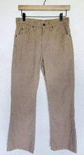 Vintage 1980s Levis 517 Tan Corduroy - White Label Talon - W30 L33 - Bootcut