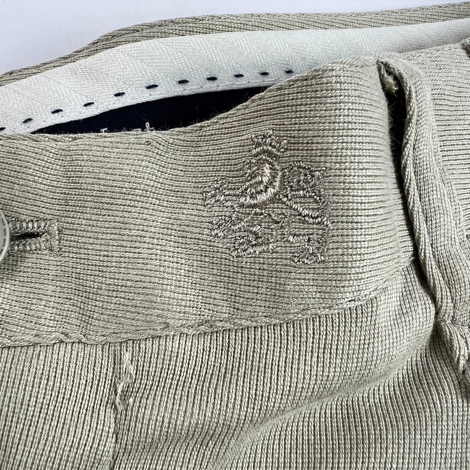 Nat Nast Luxury Originals Cargo Shorts Men 34X10 Beige Silk Cotton Golf Hiking - Image 2 of 4