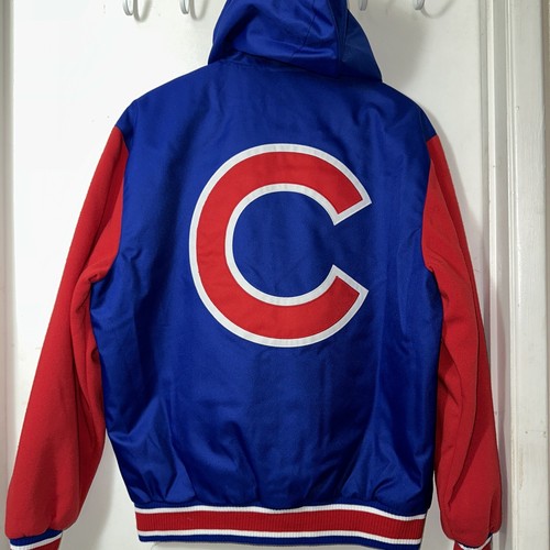 Chicago Cubs JH Design Poly Twill Fleece Reversible Jacket Men’s Medium New - Picture 11 of 18