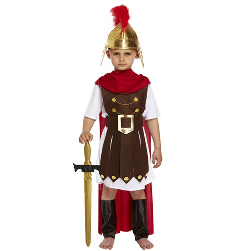 NUOVO Bambini Costume Gladiatore Bambino Ragazzi GENERALE ROMANO Libro  Settimana Giorno Costume | eBay