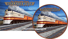 Milwaukee Railroad Hiawatha 1936 Metal Sign Vintage Style Train Room Art