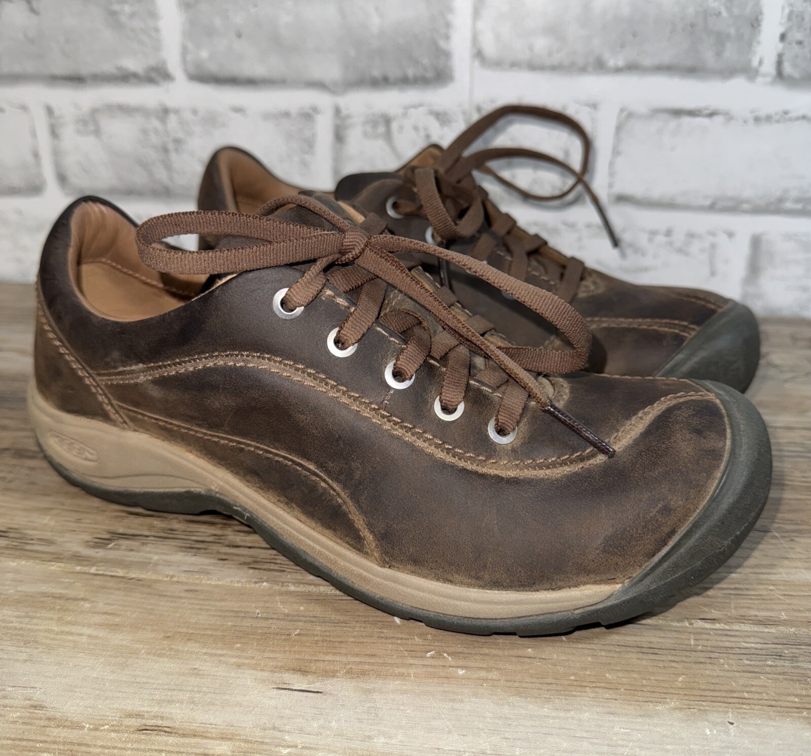 Sneakers Keen marroni in pelle scamosciata Presidio II outdoor escursionismo grunge taglia 7