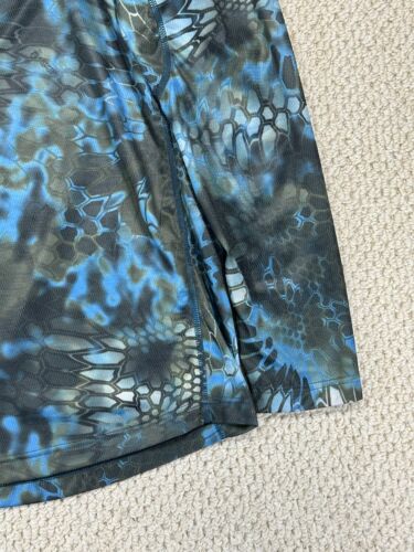 Kryptek 1/4 Zip Shirt Mens M Blue Neptune Camo Long Sleeve Pullover Hunting Hike - Picture 10 of 15