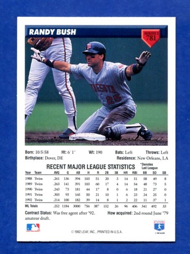 1993 DONRUSS PICK YOUR CARD COMPLETE YOUR SET 511-792 - Picture 481 of 499