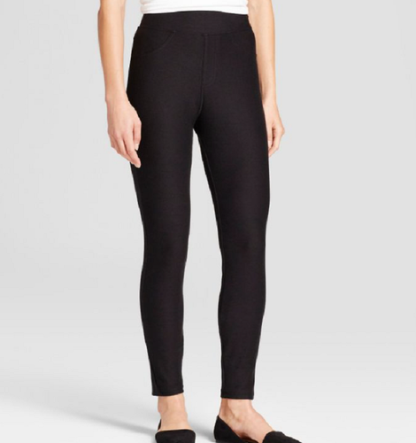 High-Waist Jeggings Black 