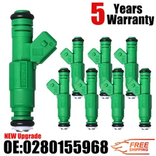 8PCS Fuel Injectors  0280155968 For 2004-2006 Pontiac GTO 5.7L 6.0L V8