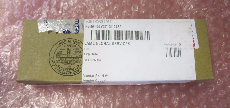 Lenovo 55Y3713 2GB DDR3-1066 PC3-8500S 204pin SODIMM Laptop Notebook RAM Memory - Image 2 of 3