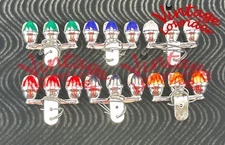 F&R LOWRIDER Bicycle Triple Mini Bee Lights W/ Visor Wired In MULTIPLE COLORS.