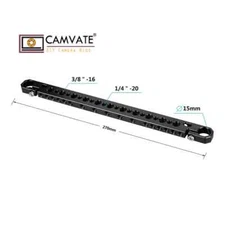 CAMVATE Aluminum Cheese Bar 15mm Hole 1/4" 3/8" Mount Camera Monitor Cage Rig