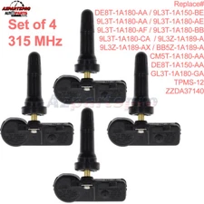 Set of 4 Tire Pressure Sensor TPMS 9L3T-1A180-AE 9L3T-1A180-BB For Ford Lincoln
