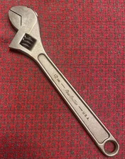 Vintage New Britain 12" Adjustable Crescent Wrench Tool USA