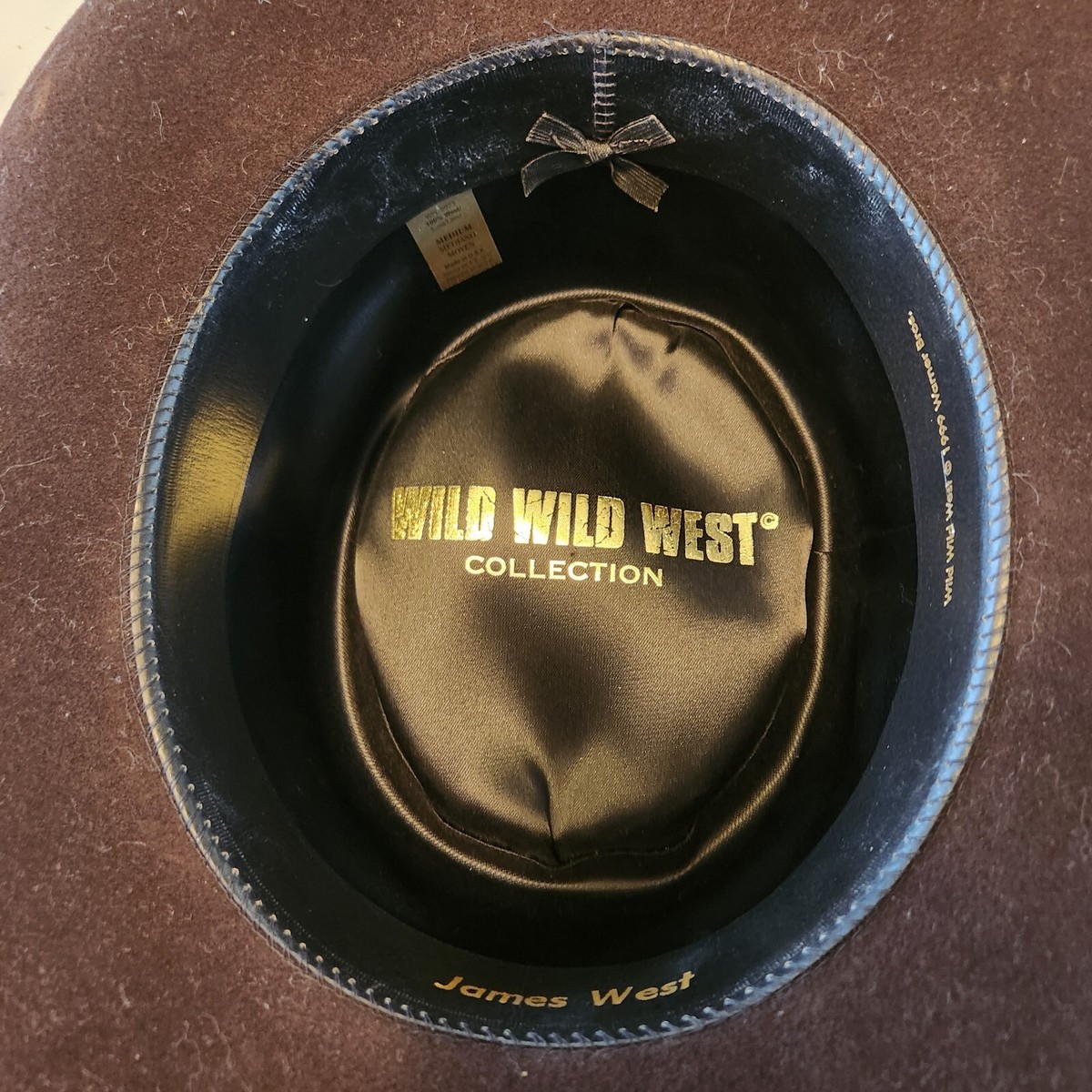 Vintage Wild Wild West James West Warner Brothers Cowboy Hat 