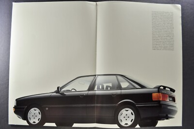1988 Audi 90 Quattro Sedan Brochure Folder Excellent Original 88