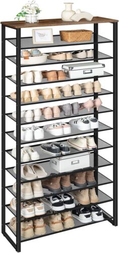 HOOBRO Große Schuhregal 12 Ebenen Schuhständer Schuhablage Schuhschrank - Bild 10 von 11