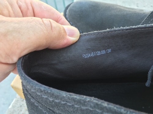 New JOHN VARVATOS STAR Suede Hipster Chukka Boots in Gray Sz-13 (F505K4B-A12B) - Picture 9 of 16