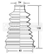 Motaquip VCV385 Equiv to First Line FCB2226 CV Boot Kit