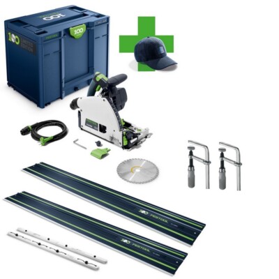 Festool Tauchsäge TS 60 KEBQ-Plus 100Y + 2x FS 1400/2 + FSV/2 + FSZ 120 2X