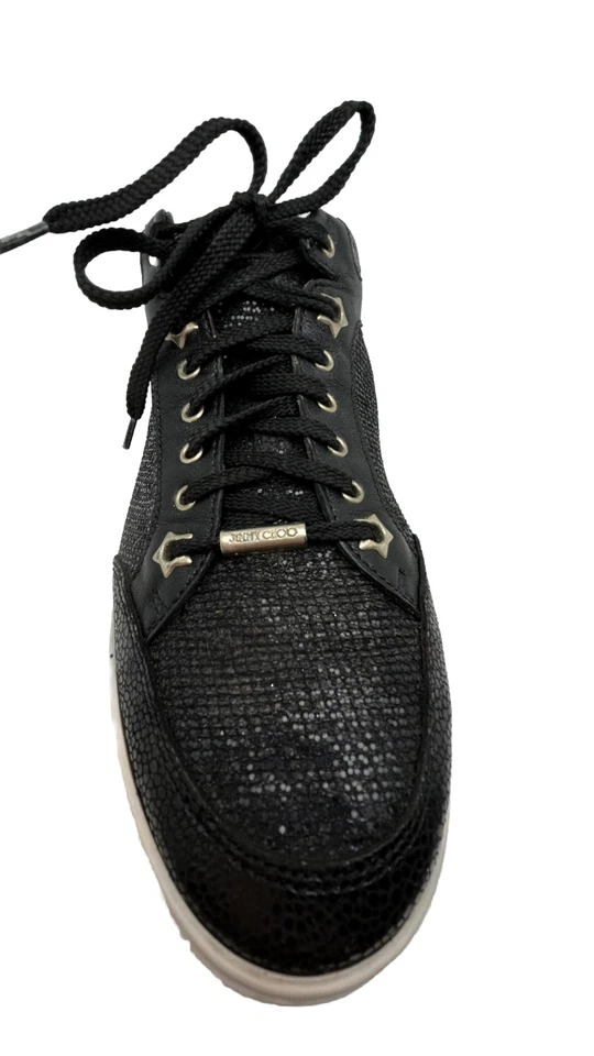 Jimmy Choo ,diamond leather Trainers ,black,women’s shoes, Size 9 1/2 M - Image 4 of 4