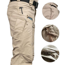 Tactical Mens Pants Work Cargo Combat Hiking Outdoor Waterproof Trousers Pants