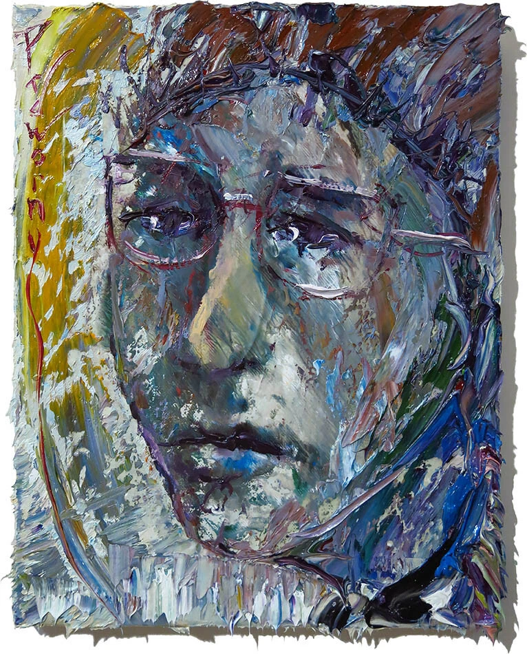 PINTURA AL ÓLEO█EXPRESIÓN ÚNICA ARTE█FIRMADO FORASTERO█ORIGINAL █RETRATO POP MAN Foto 4 de 4