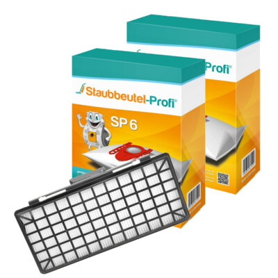 20 Staubsaugerbeutel SP6 + 1 Hepafilter geeig. für Siemens VSZ 5GPX2