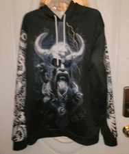 Viking Tattoo Thunder Pattern 3D HOODIE Us Size XL All Over Print Father's Day