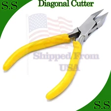 Diagonal Cutter Flush Cutting Pliers Plastic Sprues & Soft Wire 5" Jewelry