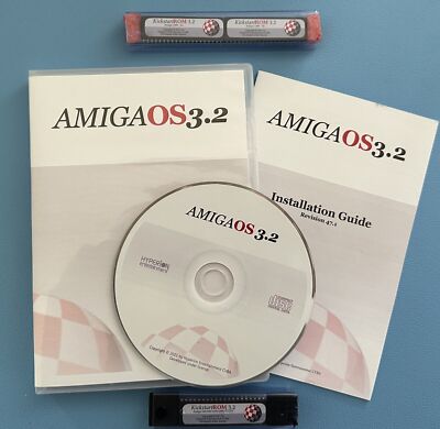 Amiga OS 3.2 Update 3 CD Rom Full Version inc Kickstart 3.2.3. Amiga 1200