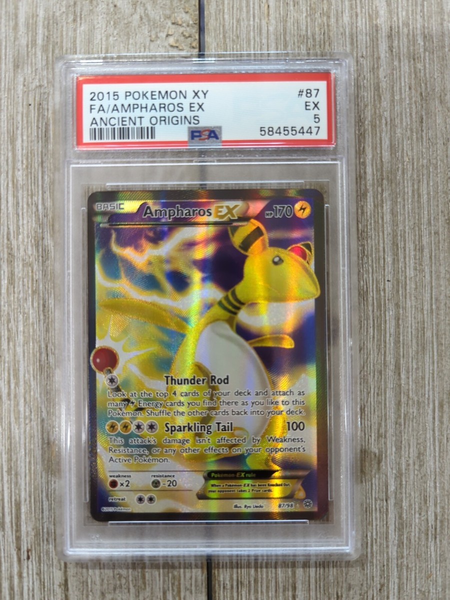M Ampharos EX (88 Full Art) 88/98 XY-Ancient Origins Holo M Ampharos EX (88 Full Art) 88/98 XY-Ancient Origins Holo