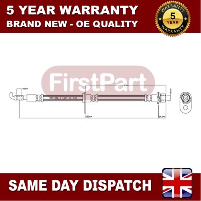 Fits Toyota Corolla 2001-2009 Avensis 2001-2008 Firstpart Front Right Brake Hose