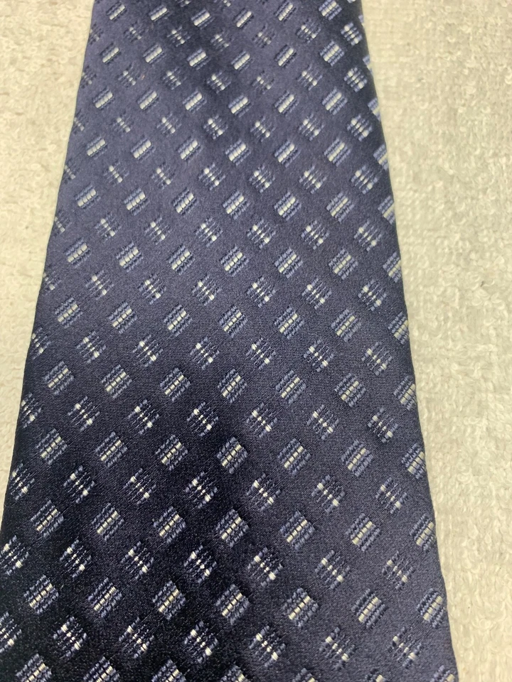 APT 9 CORBATA HOMBRE AZUL MARINO Y GRIS 3,75 X 59 Foto 3 de 4