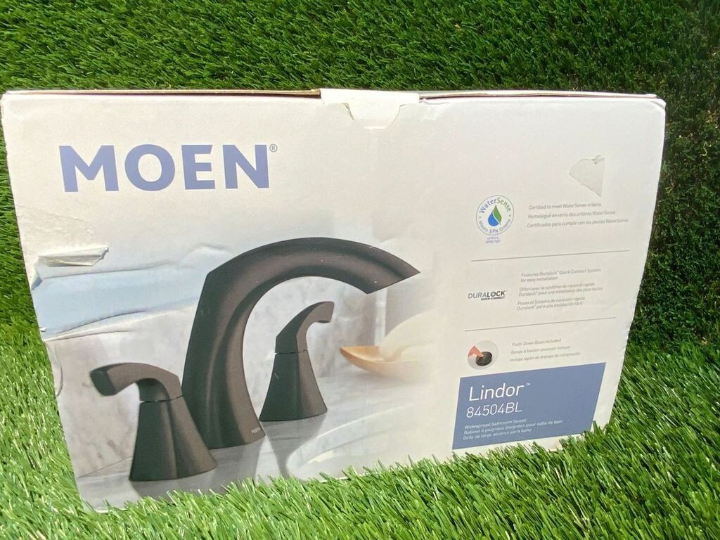 Moen Lindor Badezimmer-Set In Mattem Schwarz – Inkl. Handtuchstange, Handtuchring & Toilettenpapierhalter