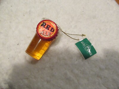 Kurt S. Adler - Red Ale - Beer Holiday Ornament - 2 1/2'' Tall - NWT