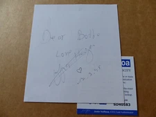 OFRA HAZA signed Autograph 5x6 autographed Paper  ACOA COA